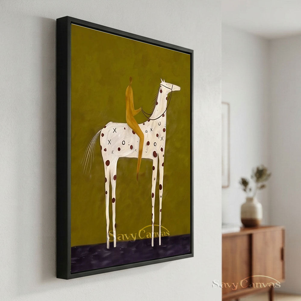 Large Equestrian Rider Wall Art #SS 223