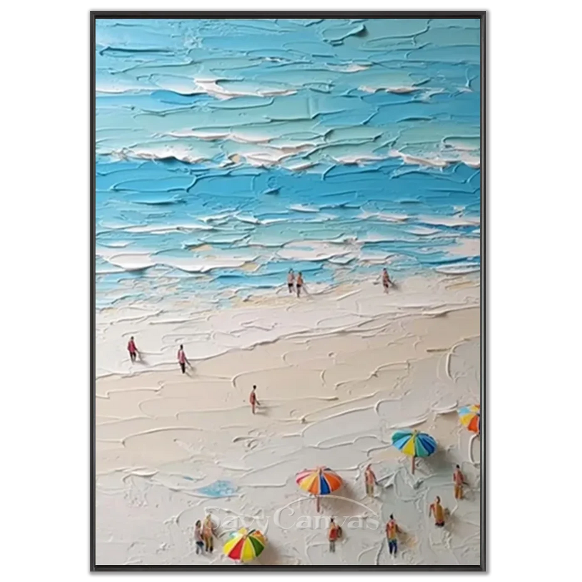 Swimming_Sport_Texture_Canvas_Painting-black-frame-02.webp