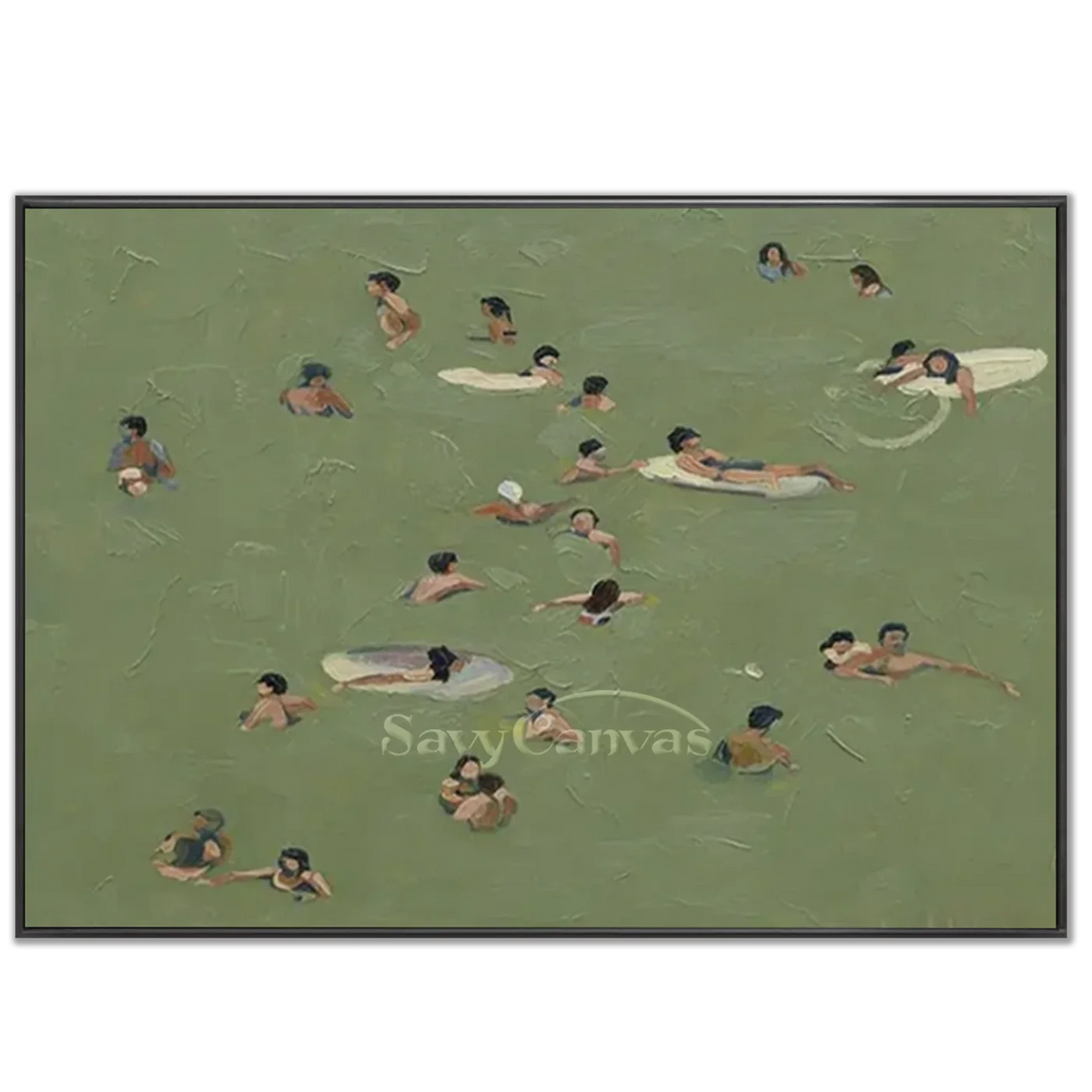 Swimming_Sports_Art_Painting_Canvas-black-frame-02.webp