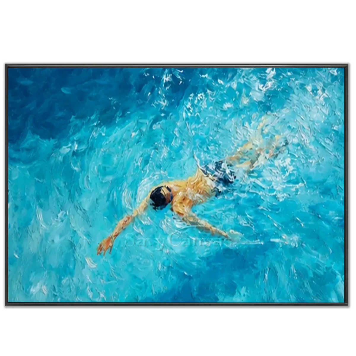 Swimming_Sports_Art_Painting_Canvas_MM3-black-frame-02.webp