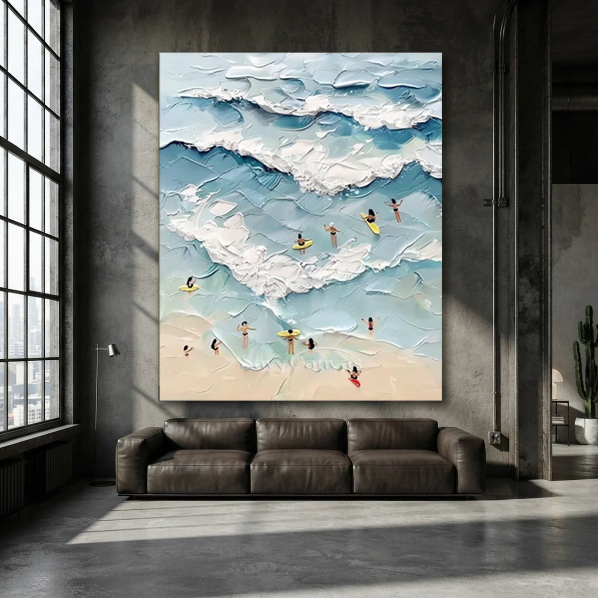 Swimming_Sports_Art_Texture_Painting_Canvas-for-industrial-style-deocr-01.webp