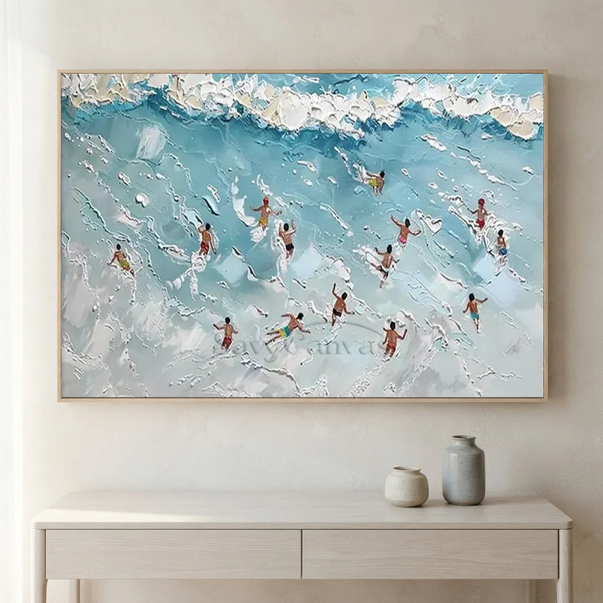 Swimming_Sports_Textured_Canvas_Painting-for-boho-decor-01.webp