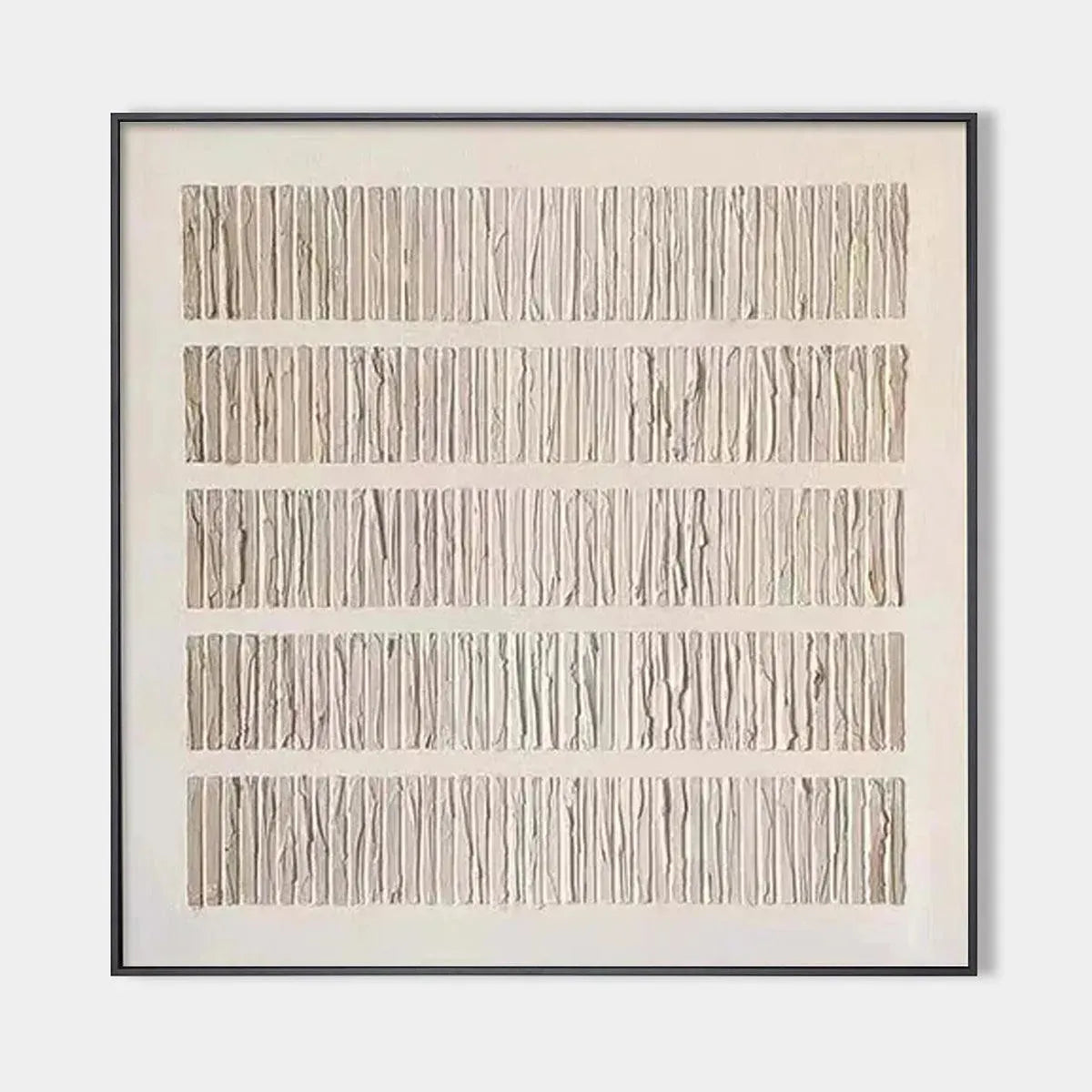 3D Textured Linear Painting | Minimalist Plaster Art #AA 276