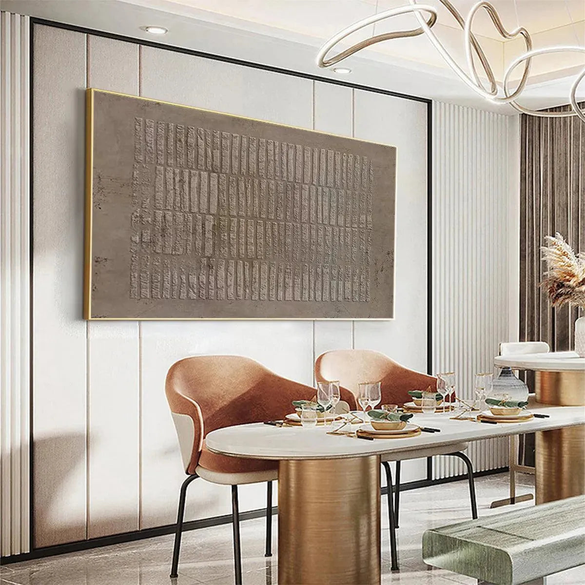 Wabi-Sabi Industrial Art | Minimalist Textured Painting #AA 474