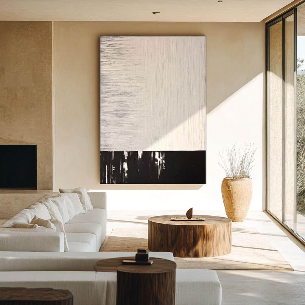 Heavy Impasto Abstract Oil Painting | 3D Plaster Effect Wall Art #AA 378