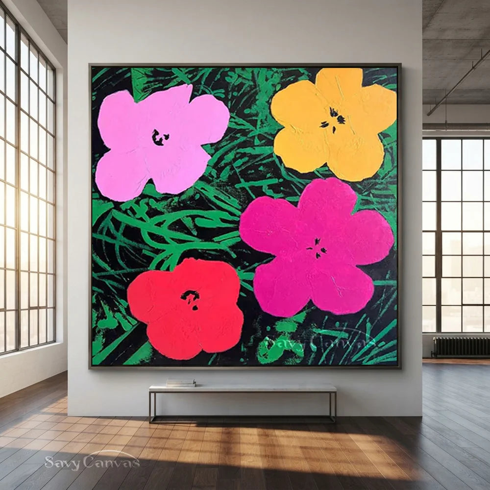 Unique Pop Floral Art Wall Painting #TB 009
