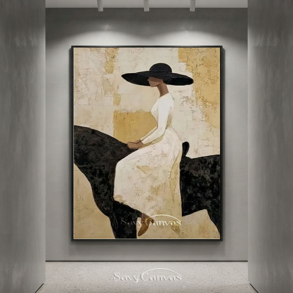 Large Equestrian Portrait Wall Art #SS 227