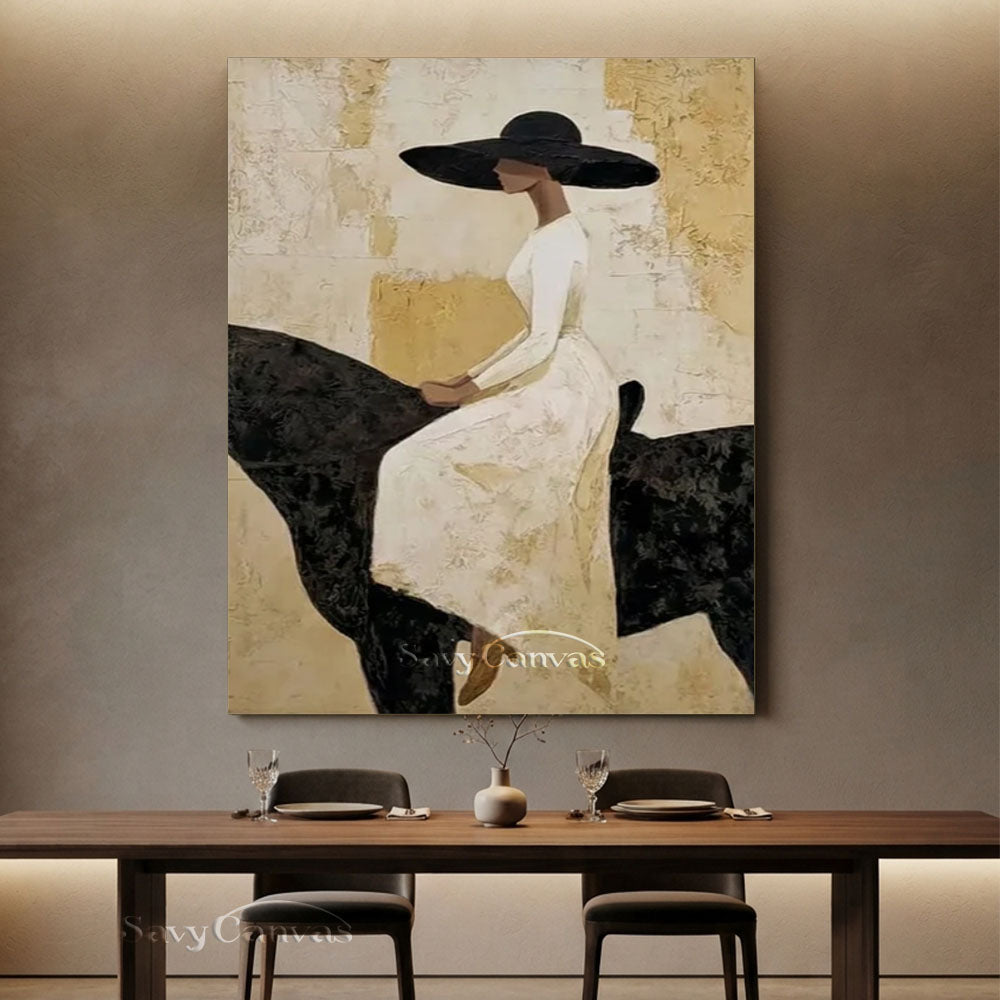 Large Equestrian Portrait Wall Art #SS 227