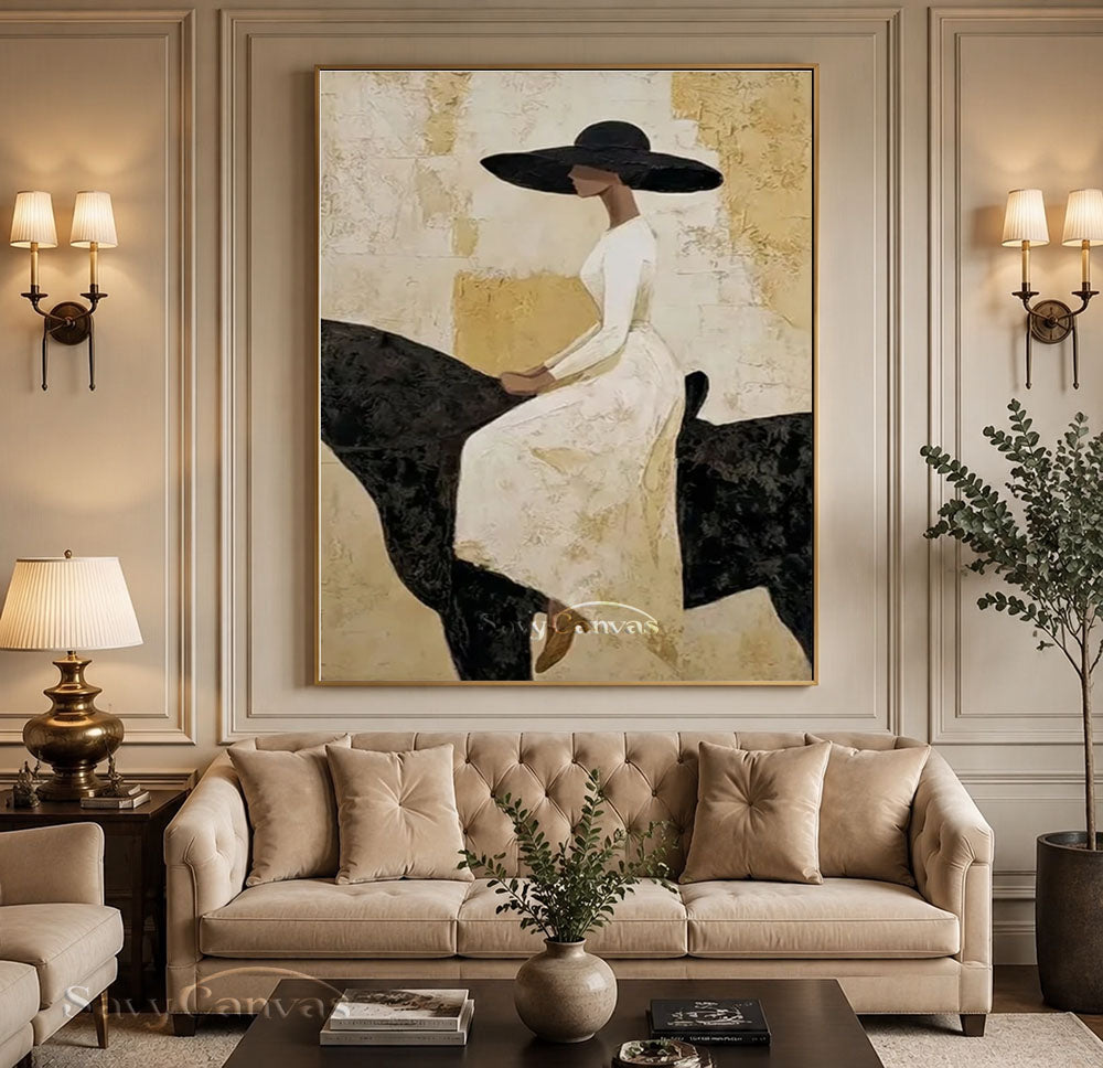Large Equestrian Portrait Wall Art #SS 227