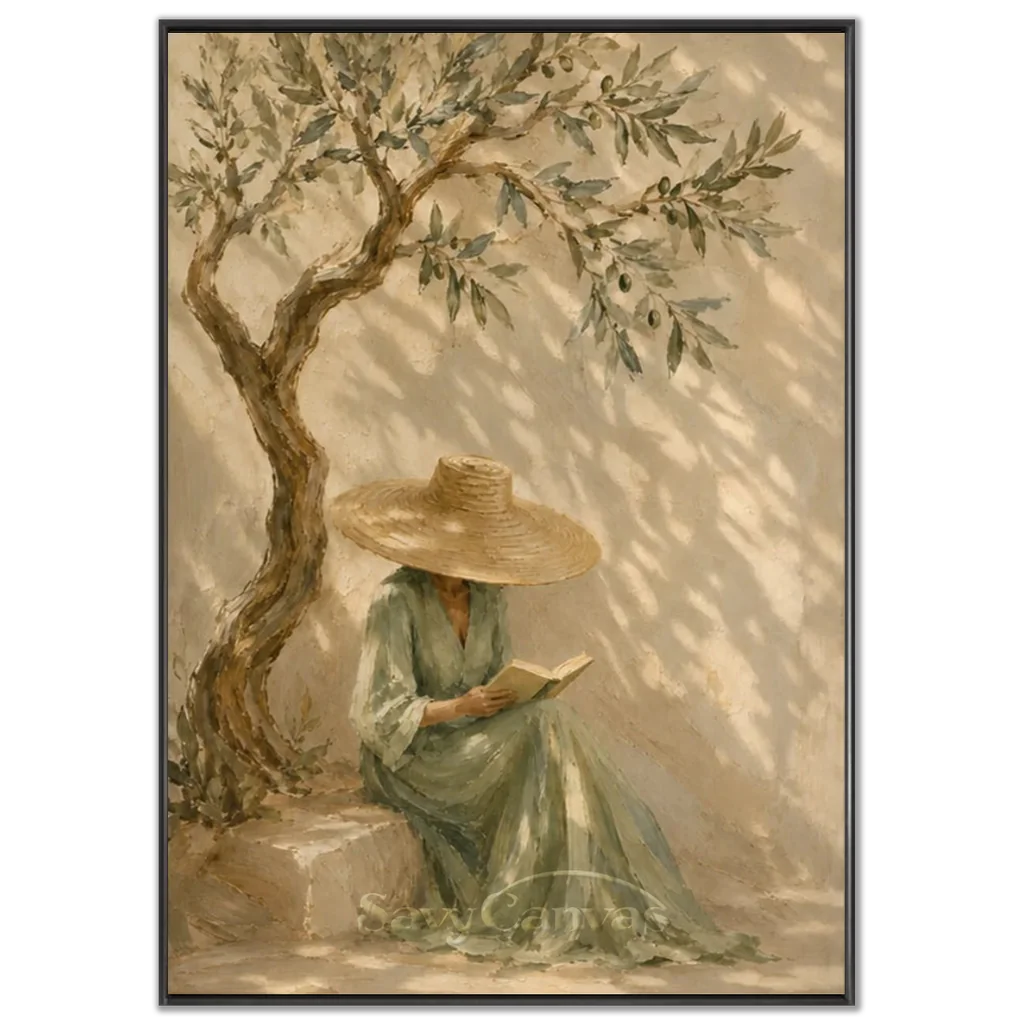 Vintage_Americana_Art_Beach_Surfer_Lady-black-frame-02.webp