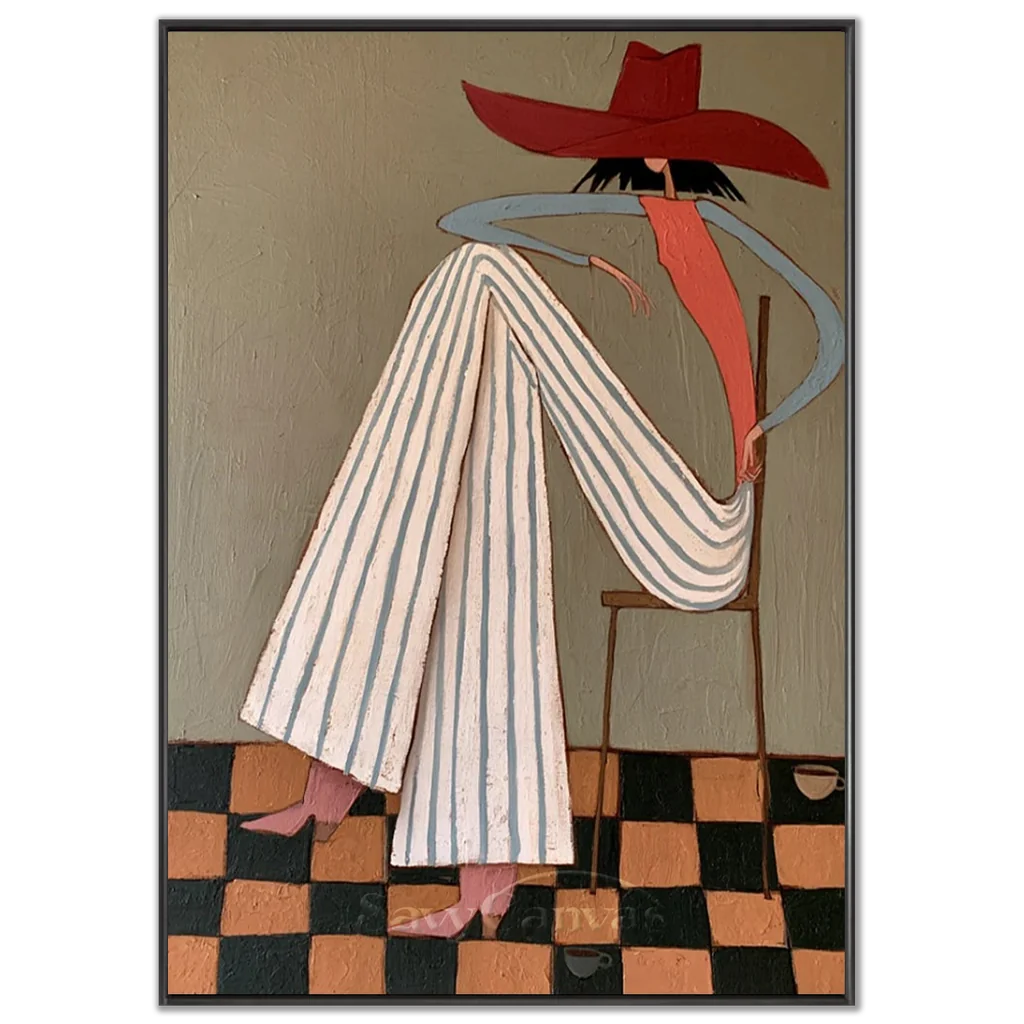 Vintage_Americana_Art_Checkered_Leisure-black-frame-02.webp