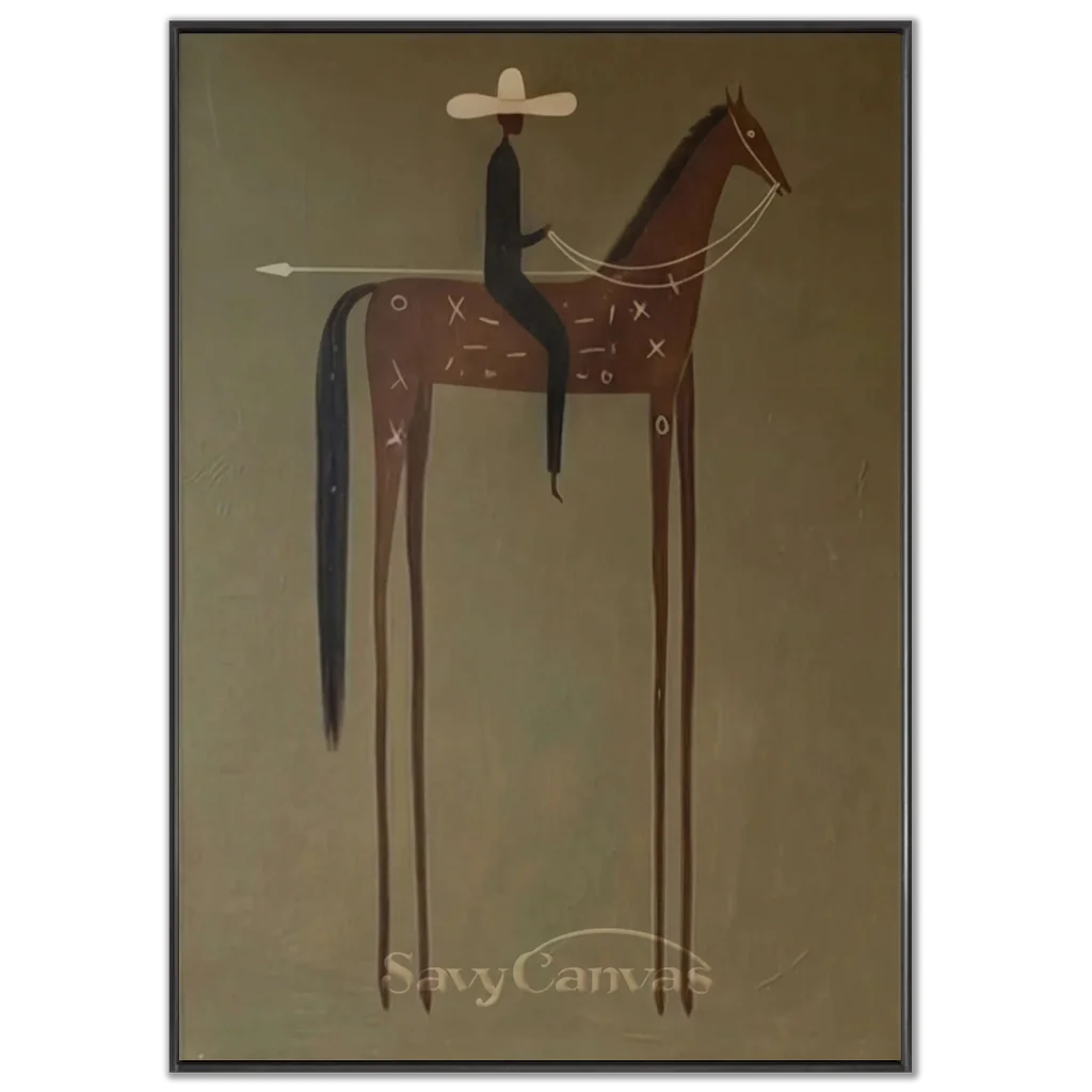 Vintage_Americana_Art_Cowboy_Long_Ride-black-frame-02.webp