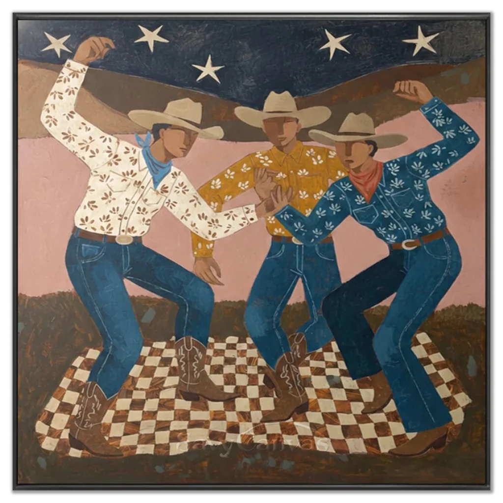 Vintage_Americana_Art_Cowboy_Trio-black-frame-02.webp