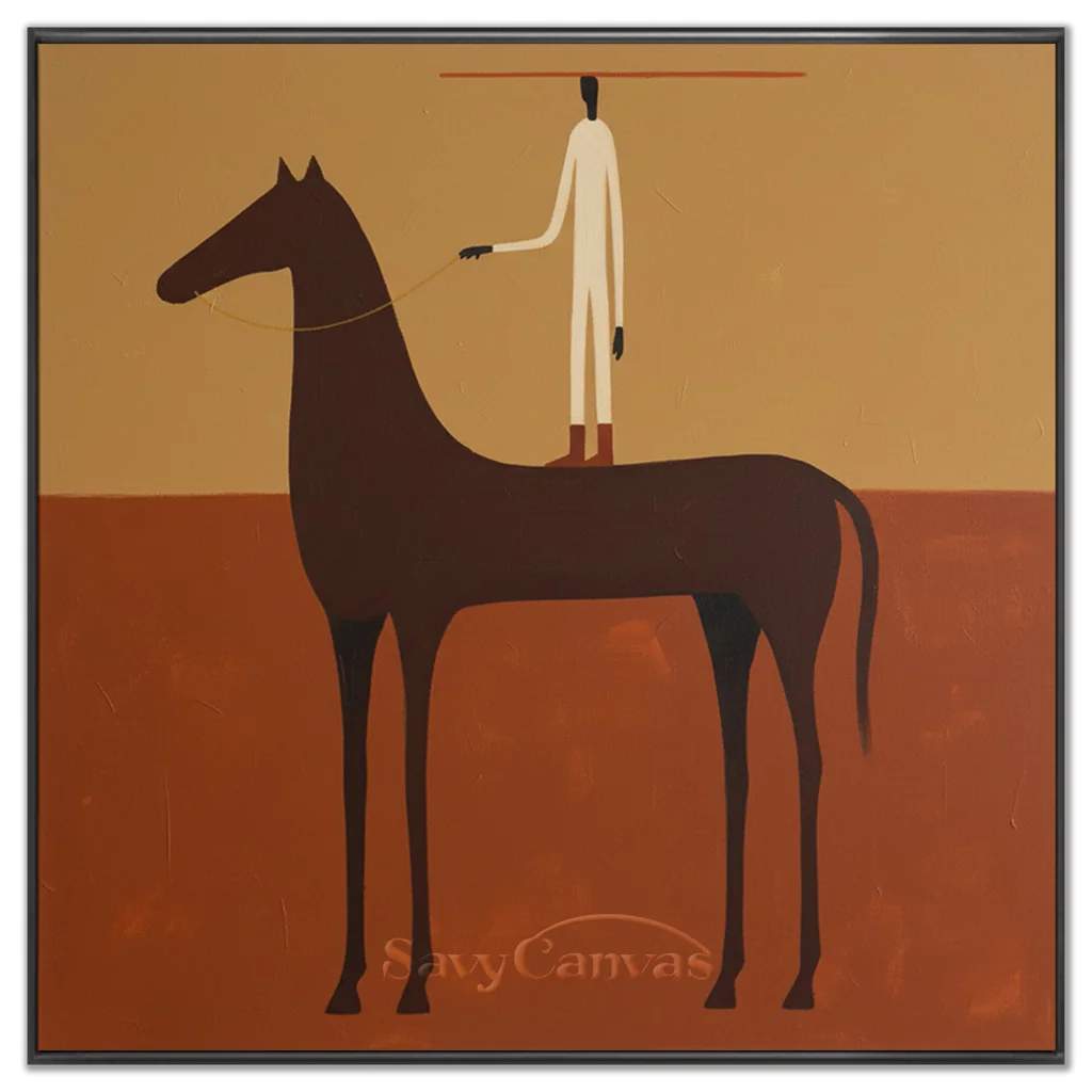 Vintage_Americana_Art_Crimson_Rider-black-frame-02.webp