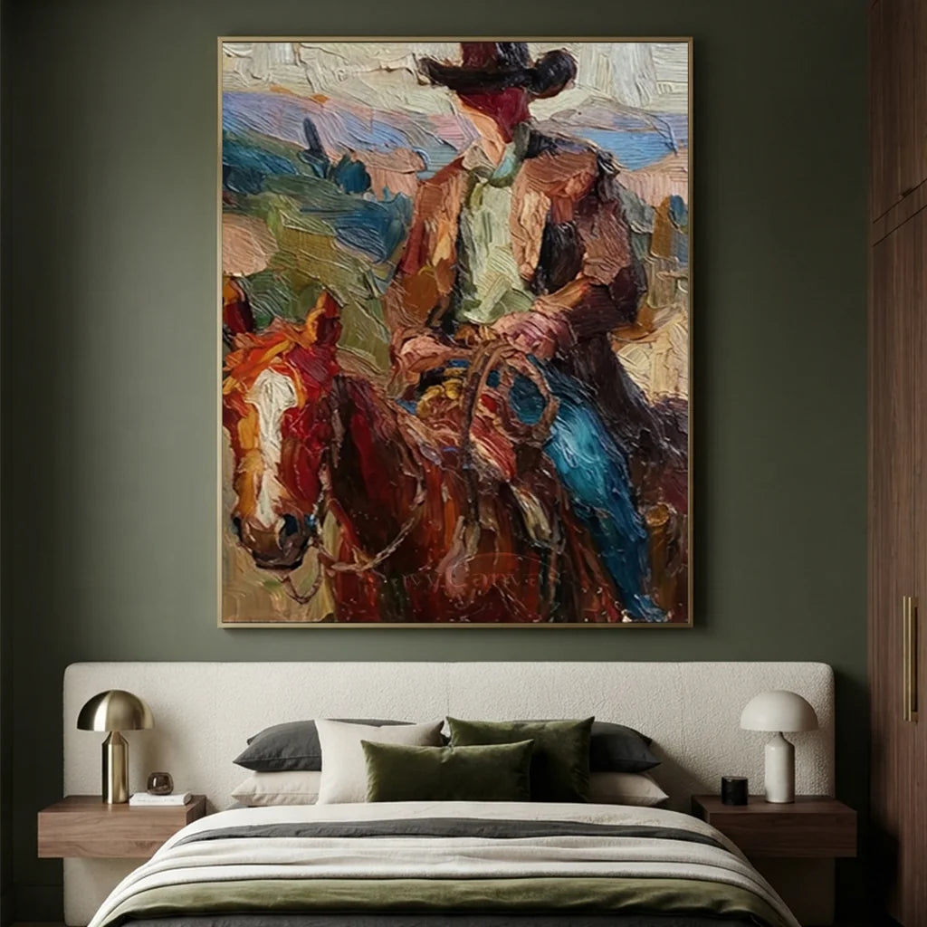 Vintage_Americana_Art_Crimson_Steed_Rider-for-luxurious-bedroom-01.webp