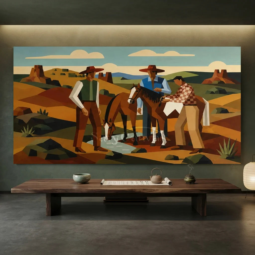 Vintage_Americana_Art_Desert_Creek_Cowboy_Gathering-for-zen-style-tea-room2-01.webp