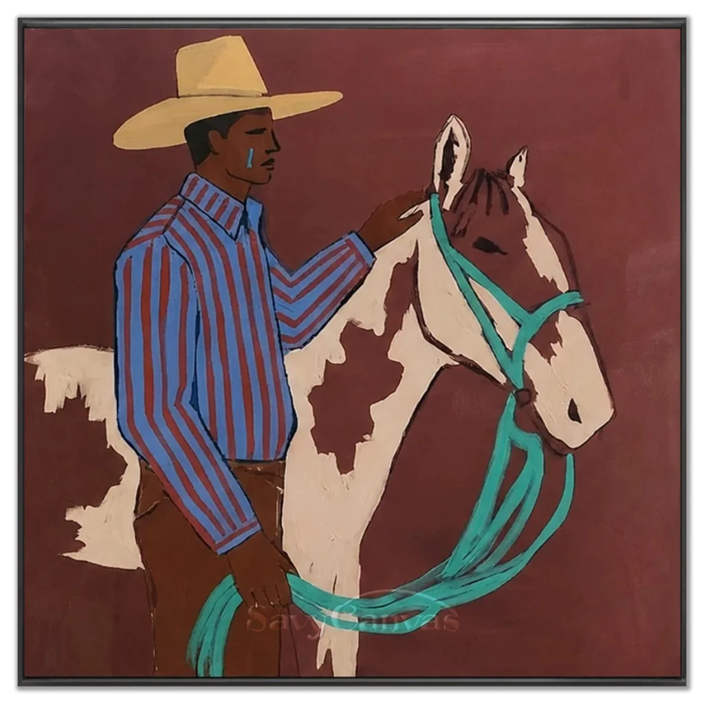 Vintage_Americana_Art_Horse_&_Herder-black-frame-02.webp