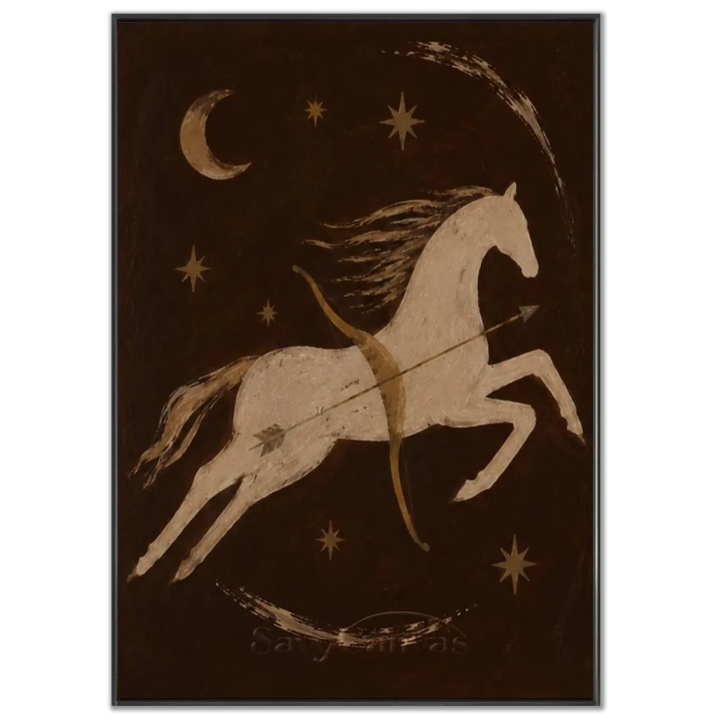 Vintage_Americana_Art_Lunar_Centaur's_Gallop-black-frame-02.webp