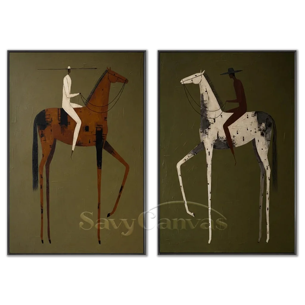 Vintage_Americana_Art_Olive_Gallop-black-frame-02.webp