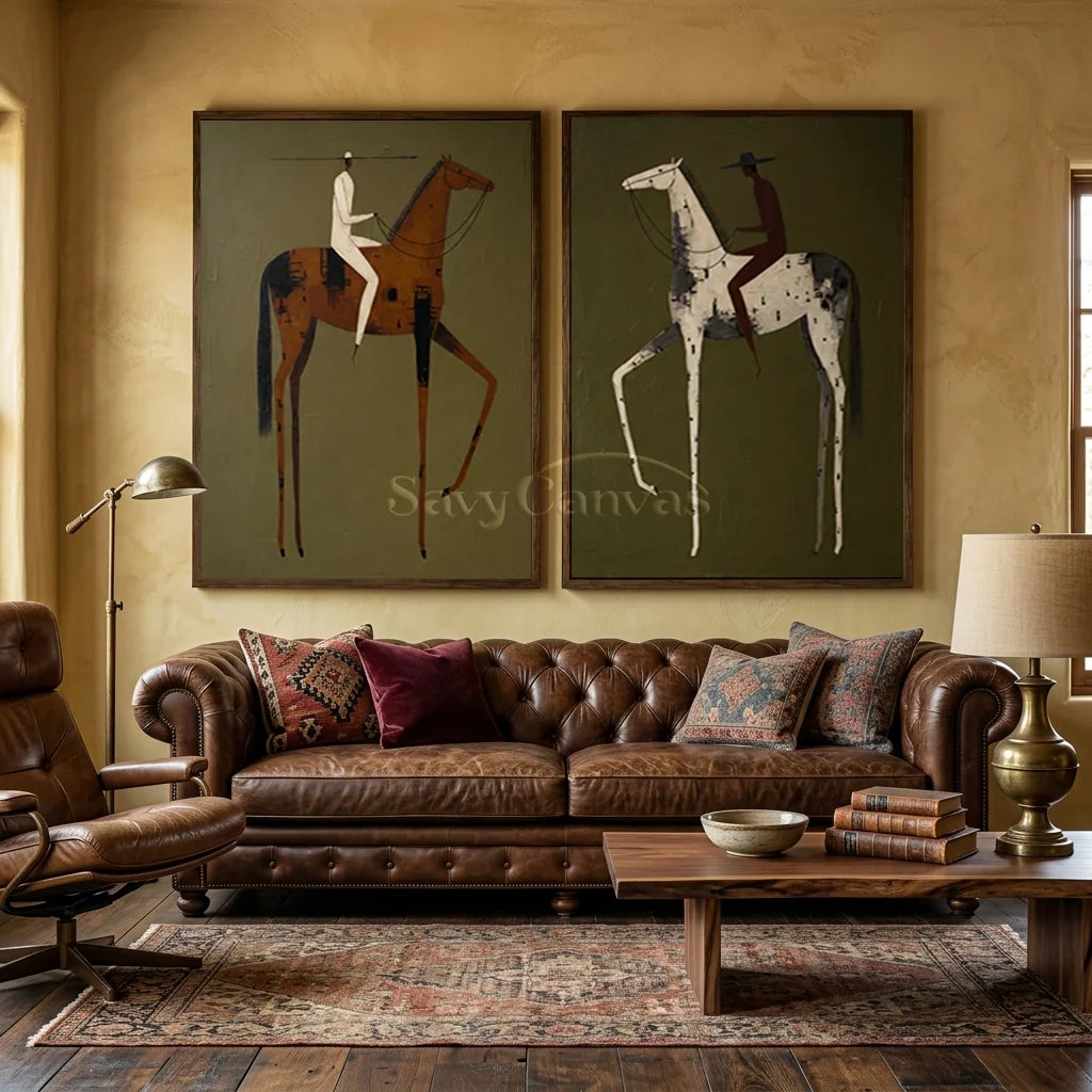 Vintage_Americana_Art_Olive_Gallop-for-large-living-room-01.webp