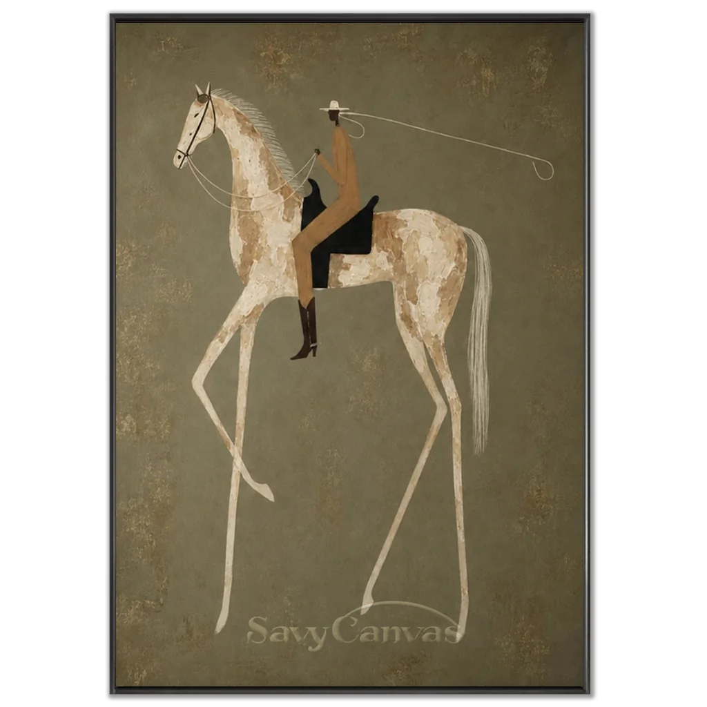 Vintage_Americana_Art_Pale_Gallop-black-frame-02.webp