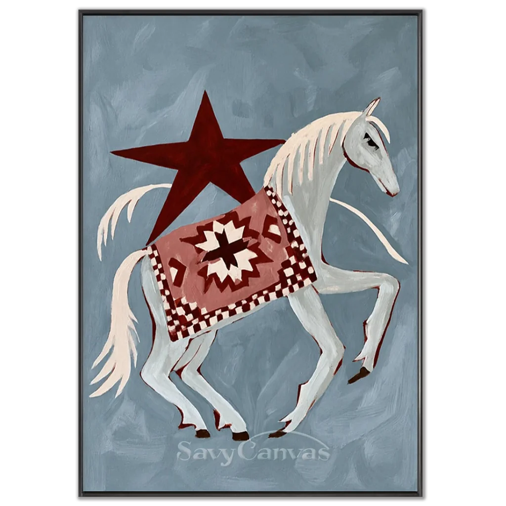 Vintage_Americana_Art_StarSteed_Over_Blue_Prairie-black-frame-02.webp