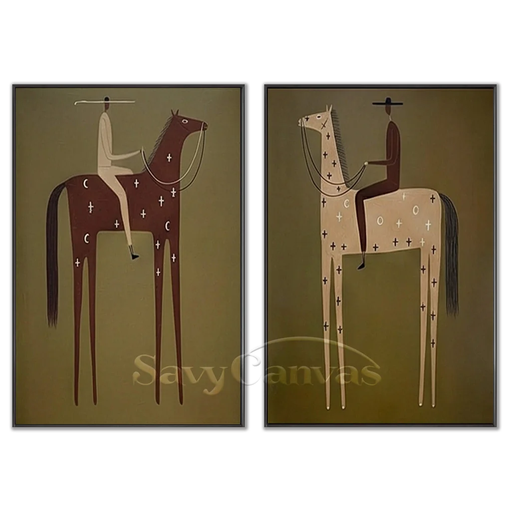 Vintage_Americana_Art_Star_Rider's_Journey-black-frame-02.webp