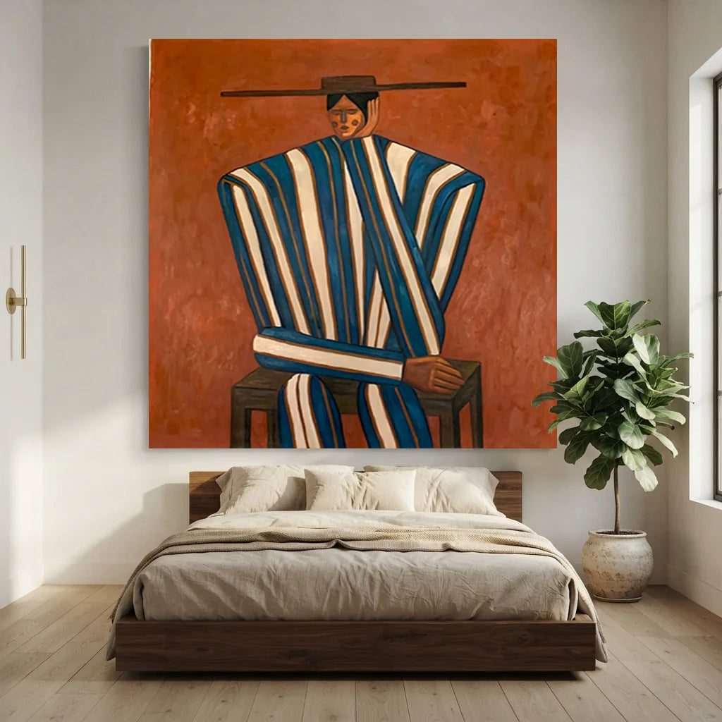 Vintage_Americana_Art_Striped_Serenity-for-Luxurious-Bedroom-01.webp