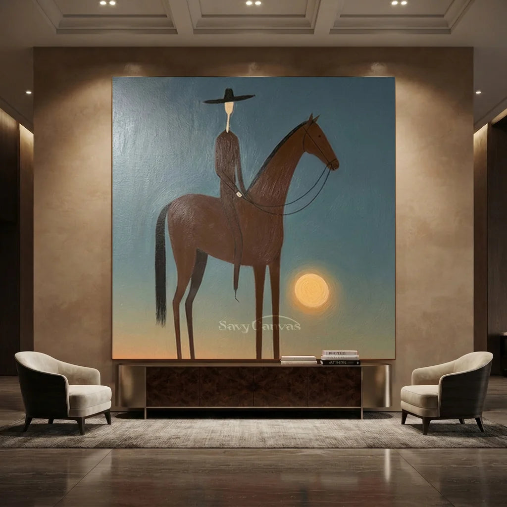 Vintage_Americana_Art_Sunset_Rider_Silhouette-for-hotel-deocr-01.webp