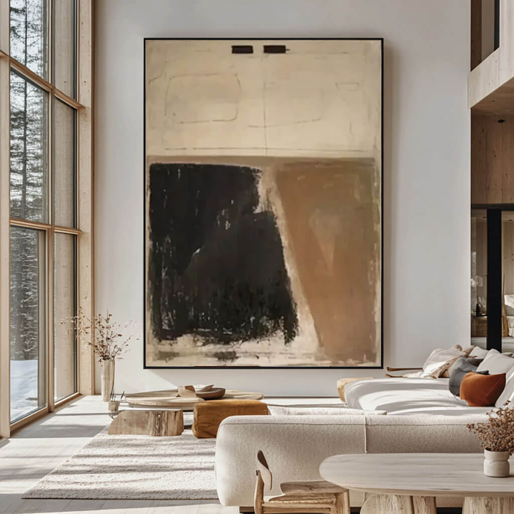Wabi Sabi Wall Art | Neutral Abstract Painting