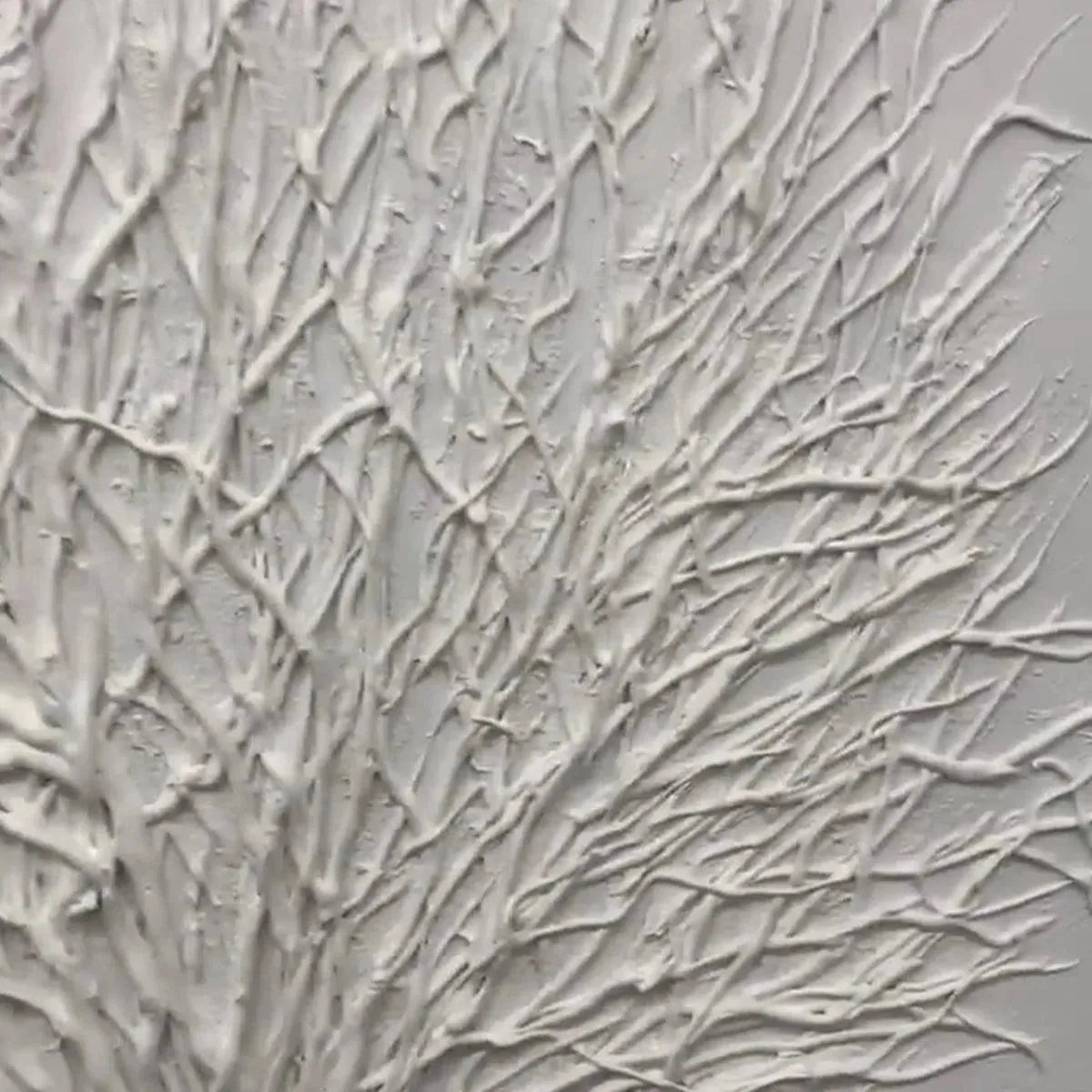 Wabi Sabi Wall Art | Large Textured White Tree of Life Painting #AA 104