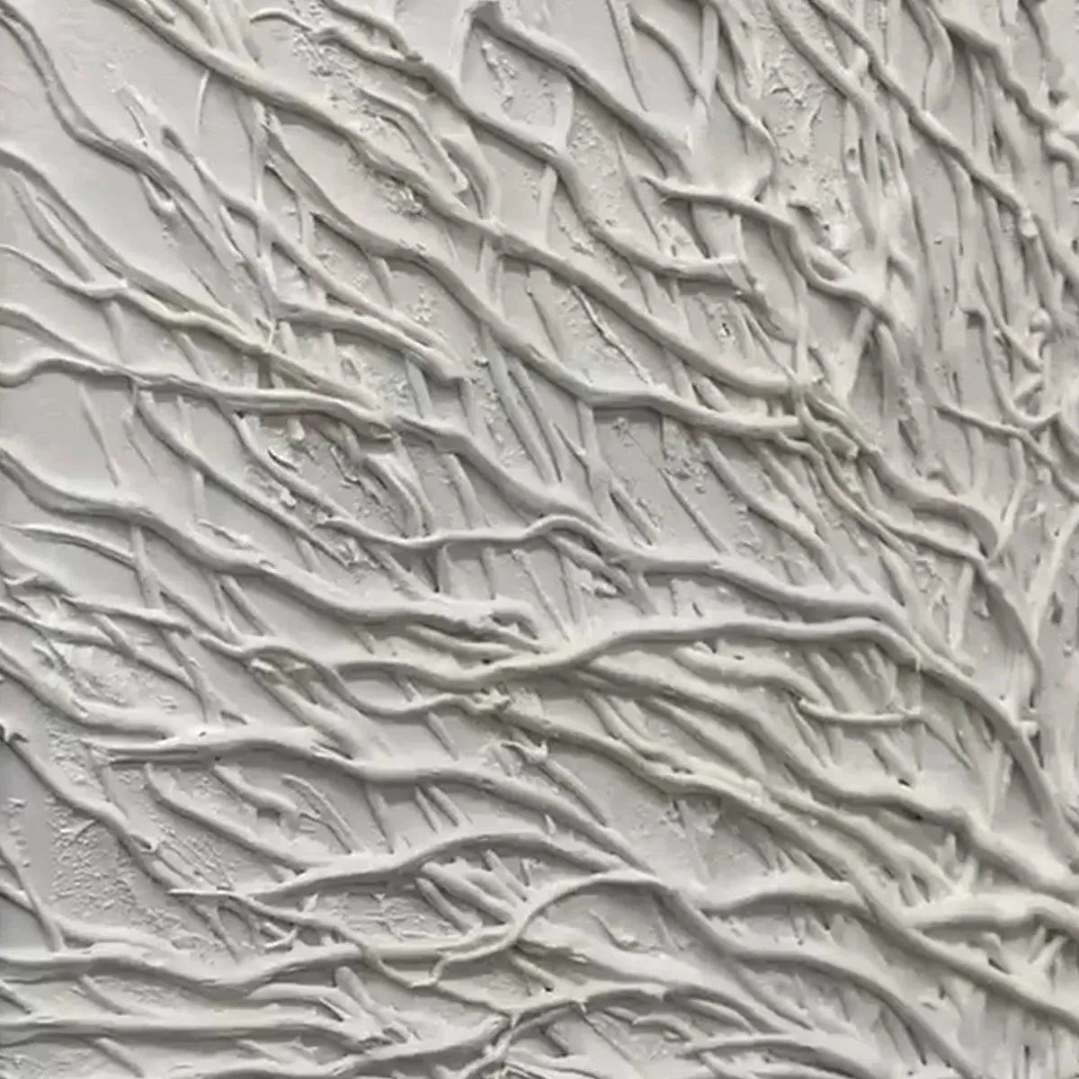 Wabi Sabi Wall Art | Large Textured White Tree of Life Painting #AA 104