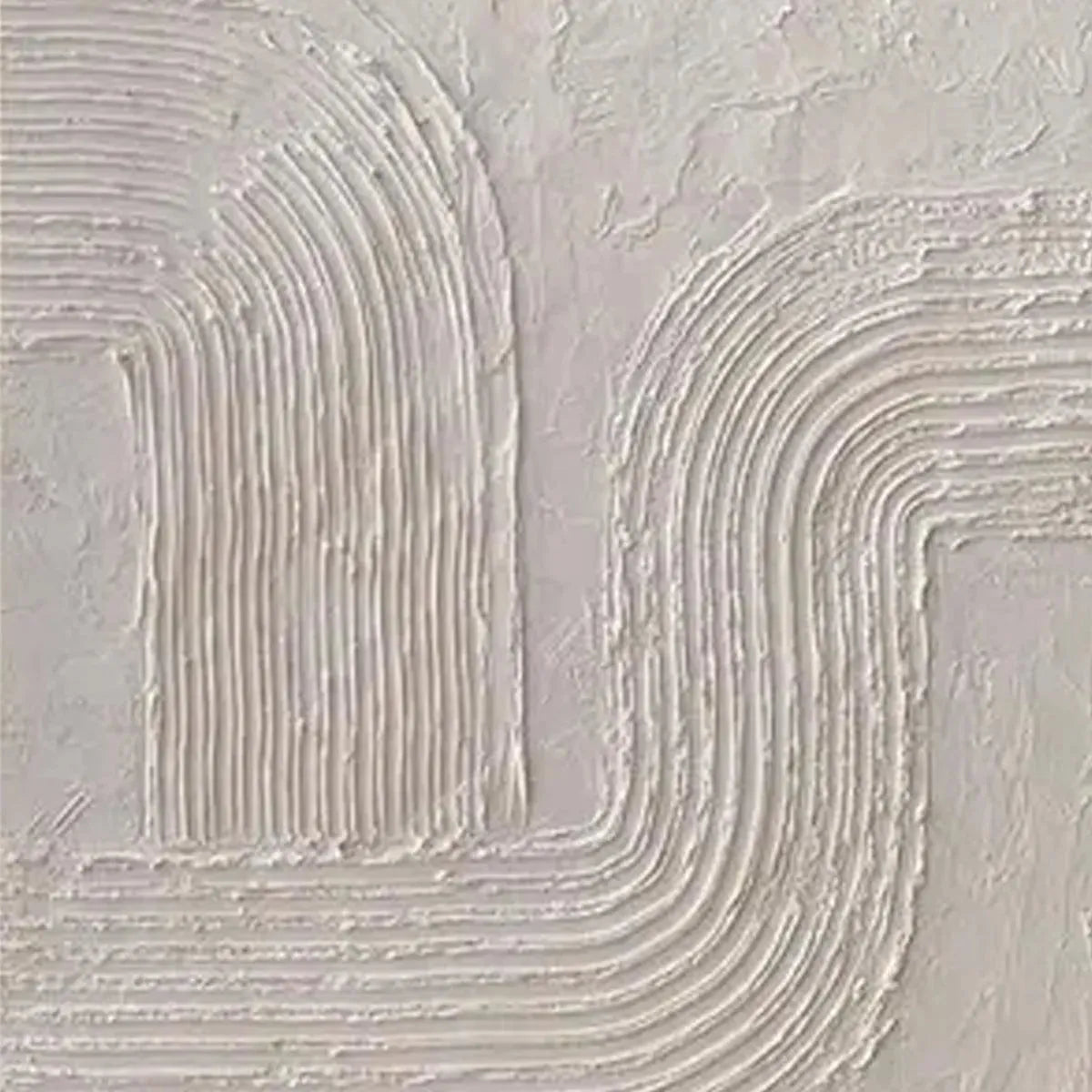 Textured 3D Abstract Diptych | Set of 2 White Wall Art #AA 105