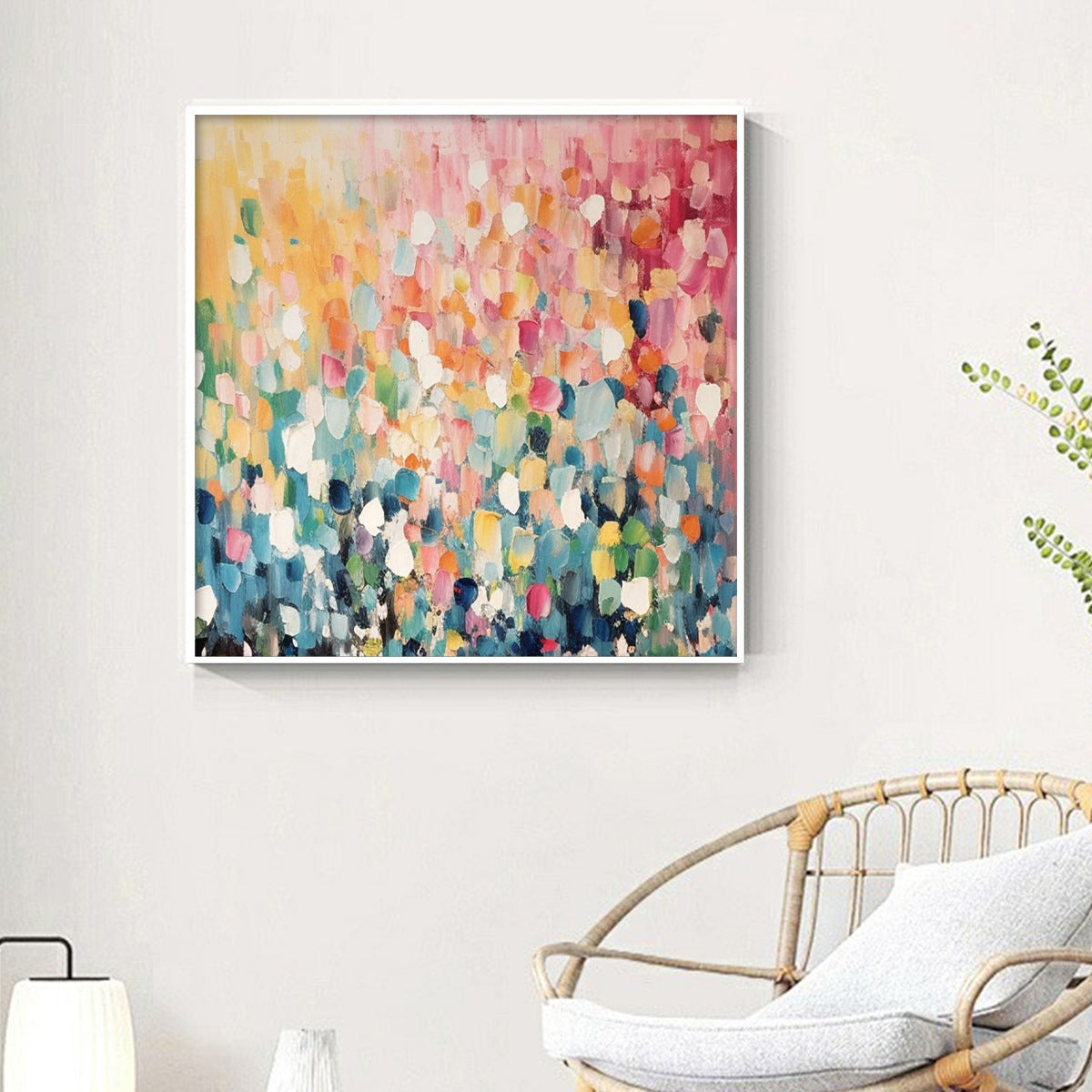 Abstract Confetti Painting | Playful & Colorful Wall Art #AA 179