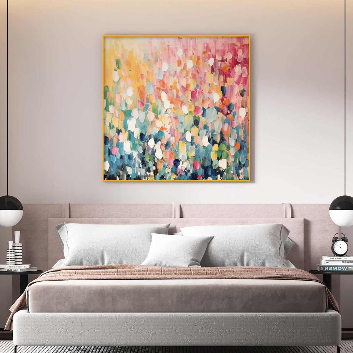 Abstract Confetti Painting | Playful & Colorful Wall Art #AA 179