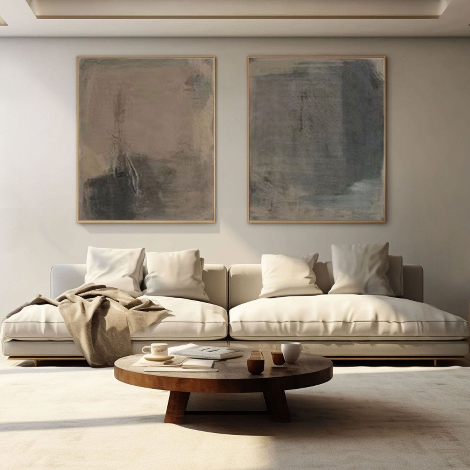 Wabi-Sabi Inspired Canvas - Abstract Art for Calm Spaces