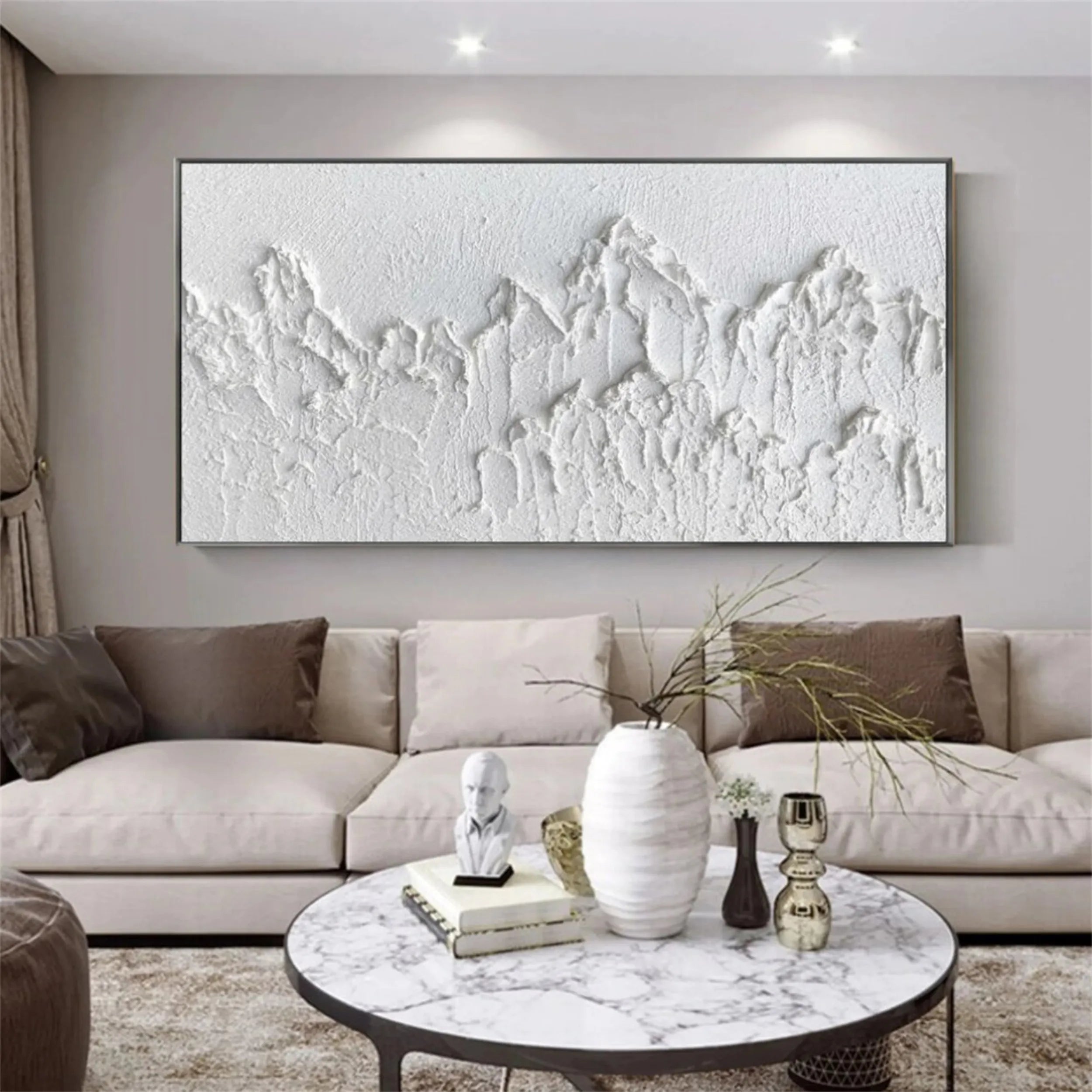 Handmade 3D Mountain Canvas | Unique Wall Decor for Modern Homes #JJ 403
