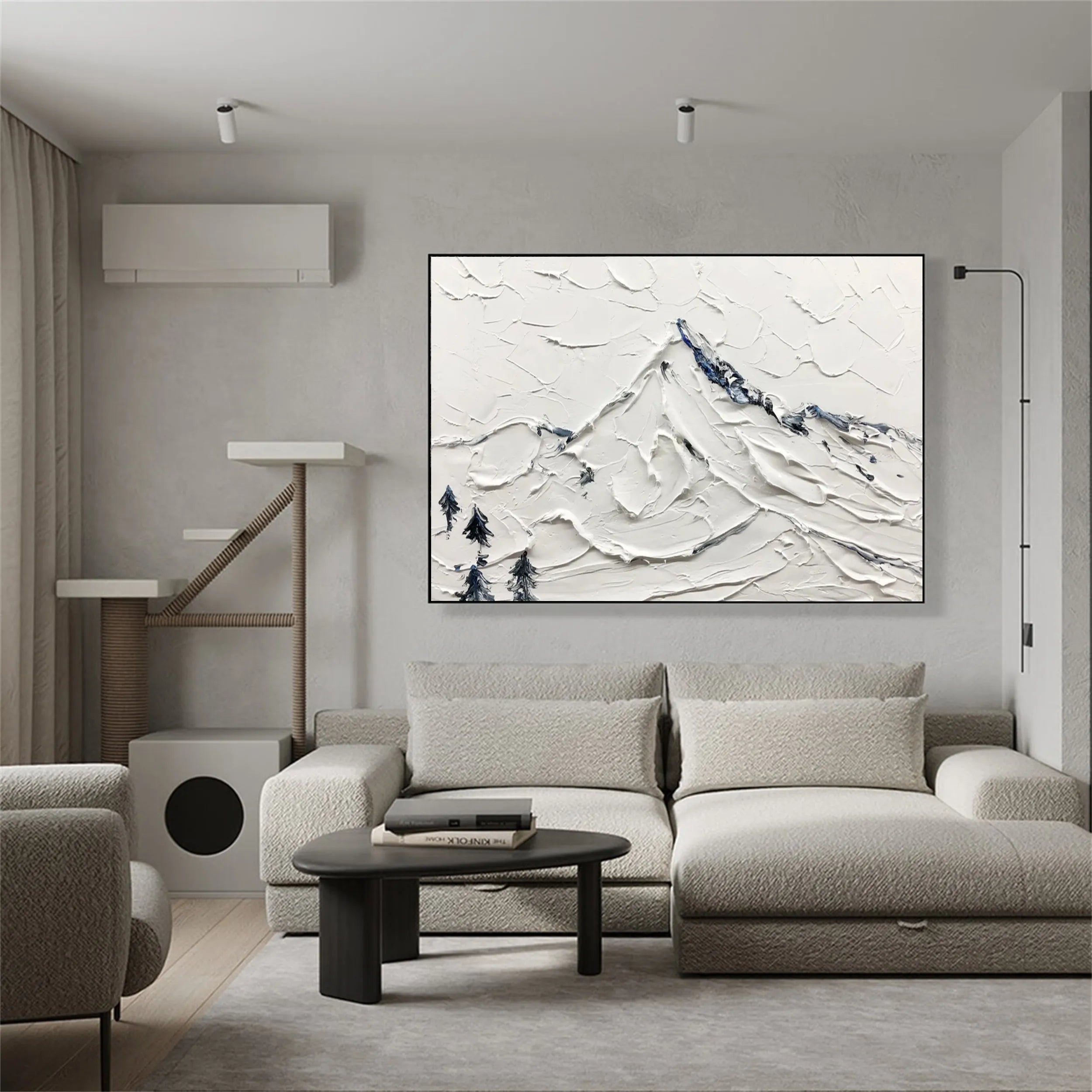 3D Textured Wall Art | Modern Plaster Mountain Decor #JJ 405