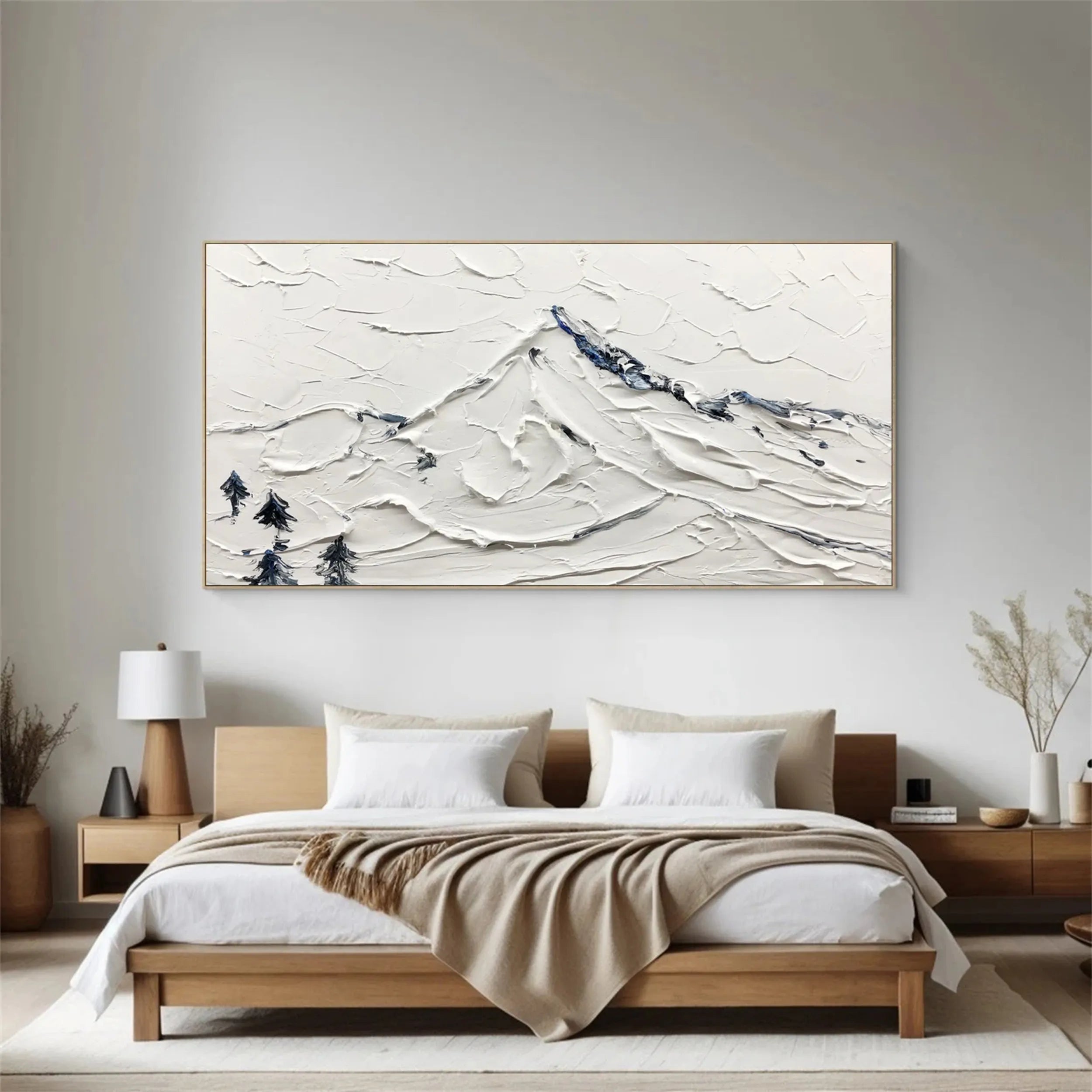 3D Textured Wall Art | Modern Plaster Mountain Decor #JJ 405