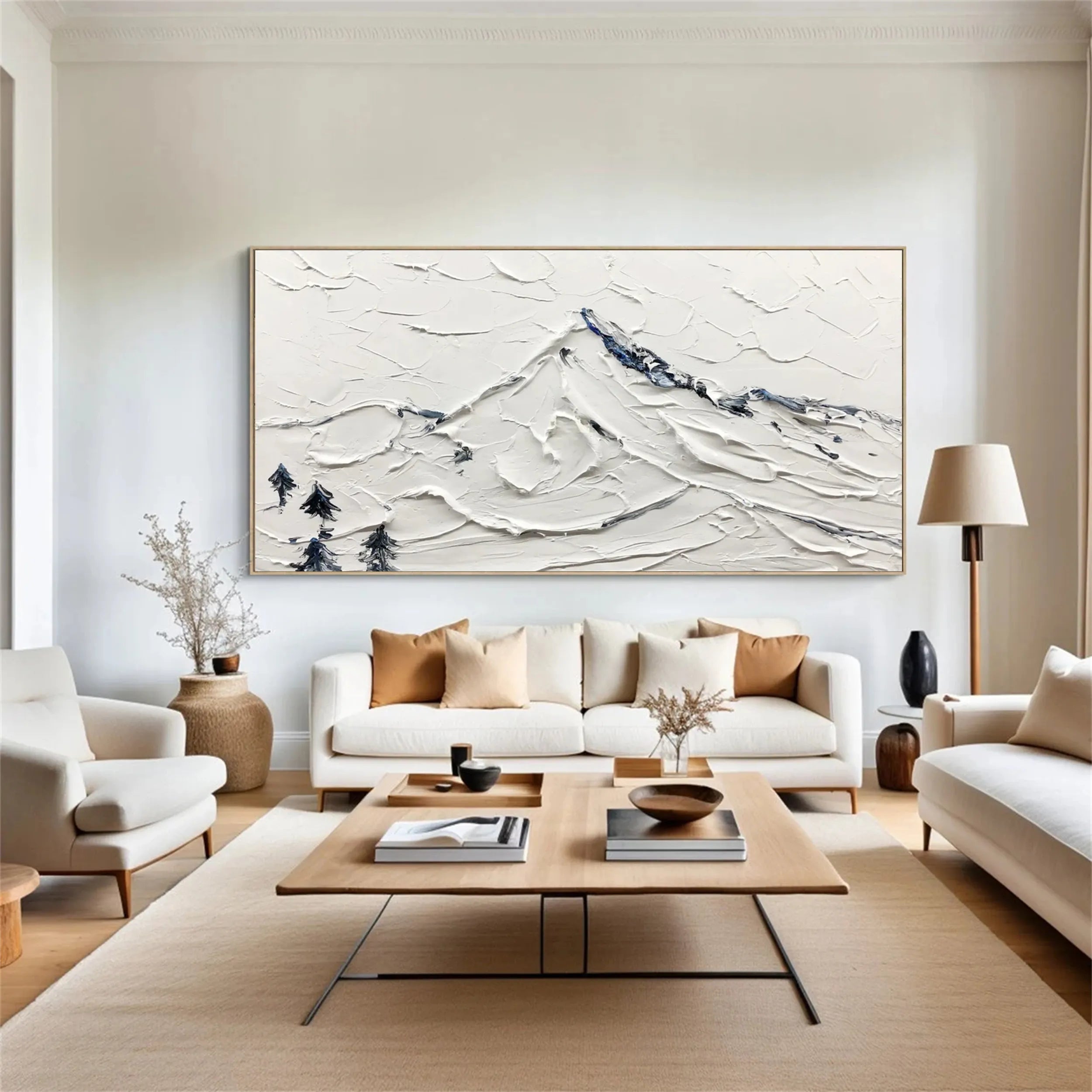 3D Textured Wall Art | Modern Plaster Mountain Decor #JJ 405