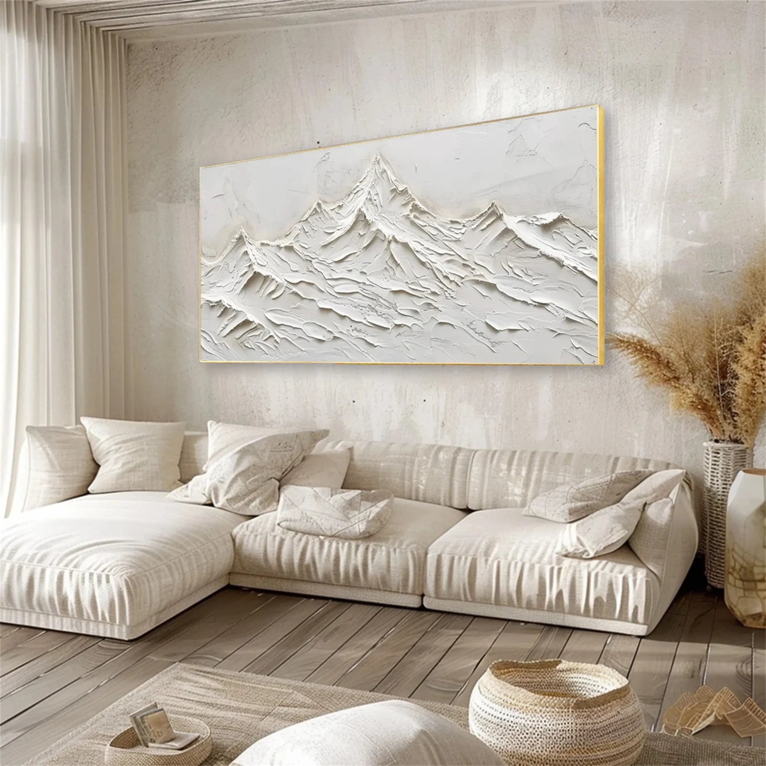 Unique 3D Textured Wall Art | Modern Plaster Decor #JJ 406
