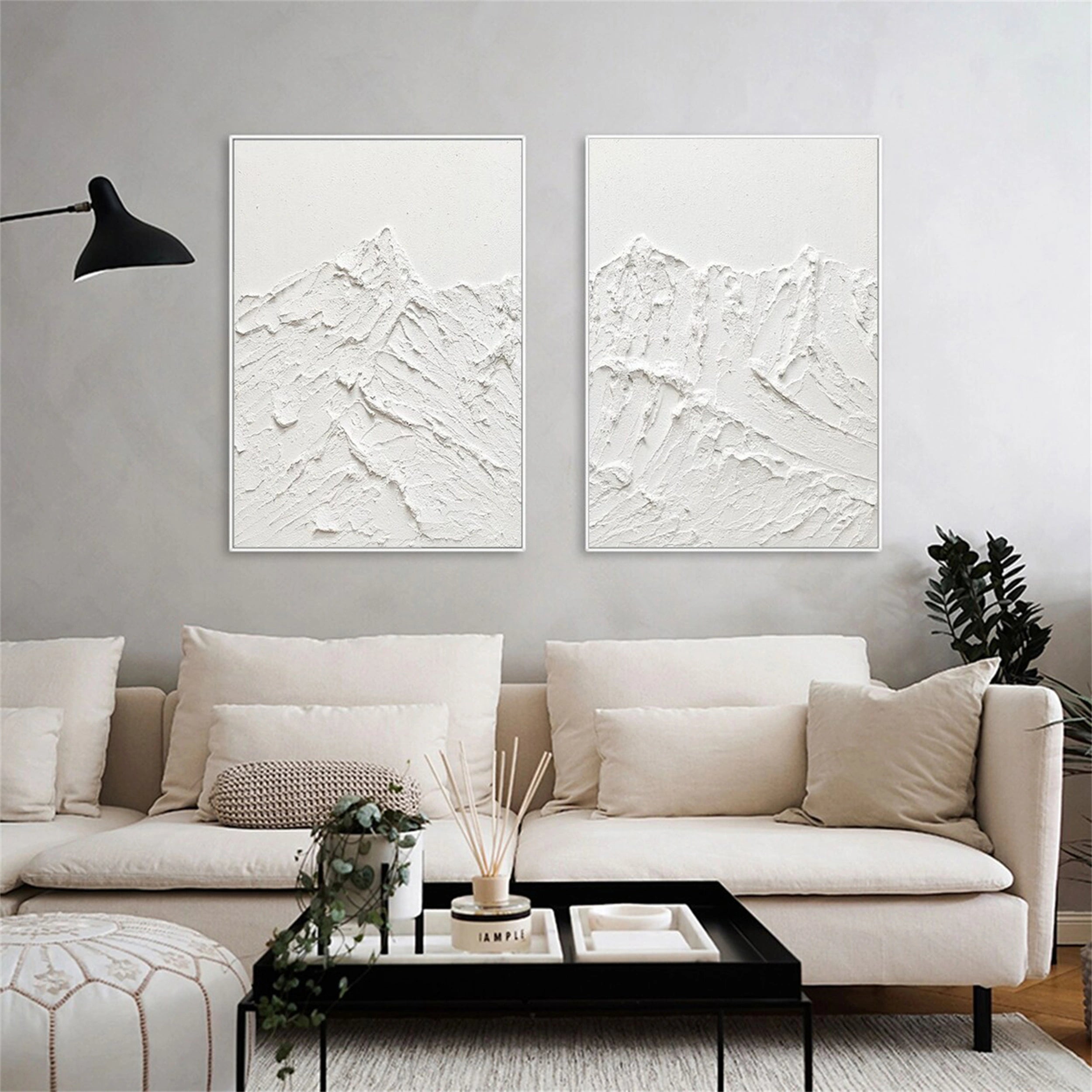 Contemporary Textured Painting for Living Room | Modern Abstract Art #JJ 425
