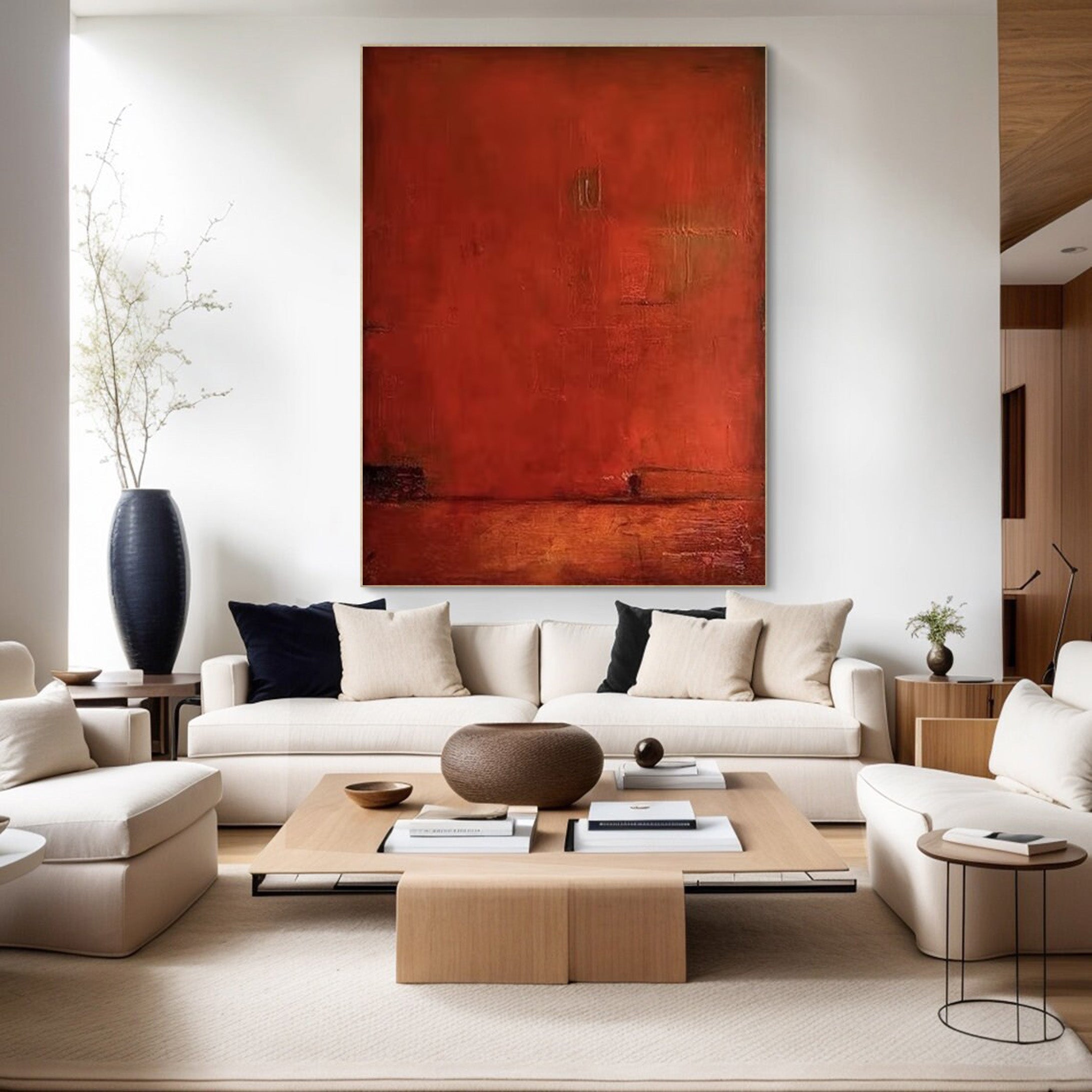 Abstract Handmade Oil Painting - Modern Minimalist Wall Decor #JJ 059