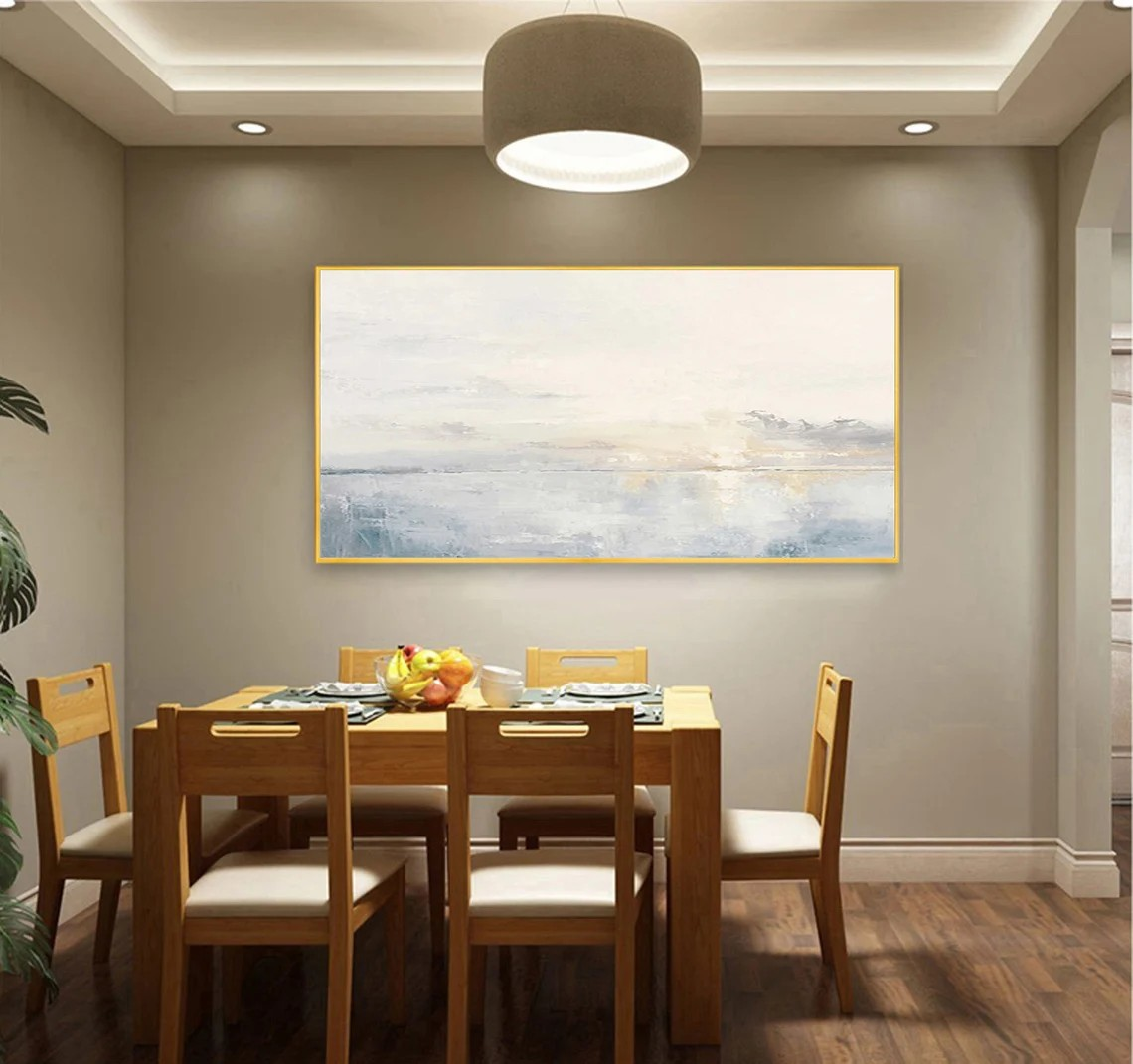 Peaceful Pastel Ocean Painting - Calming Art Gift Idea