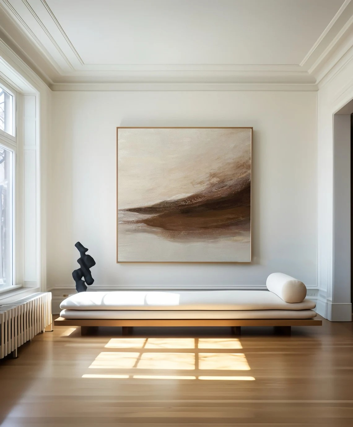 Hand-Painted Abstract Art - Modern Neutral Canvas #TC 111