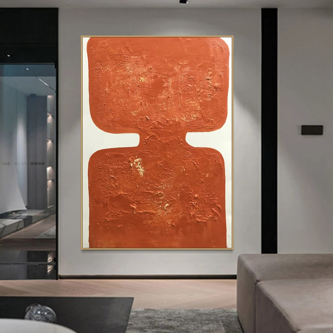 Wabi Sabi Abstract Art - Textured Oil Painting #TC 088