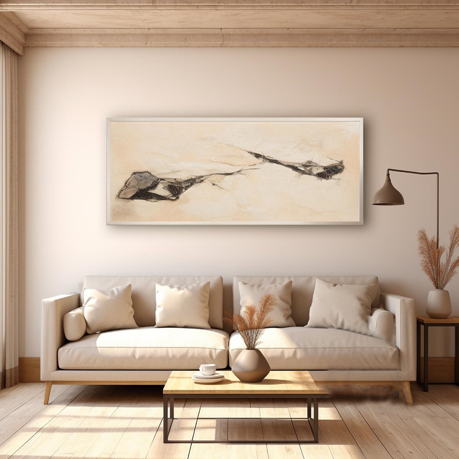 Simple Line Abstract Art Piece #TB 023