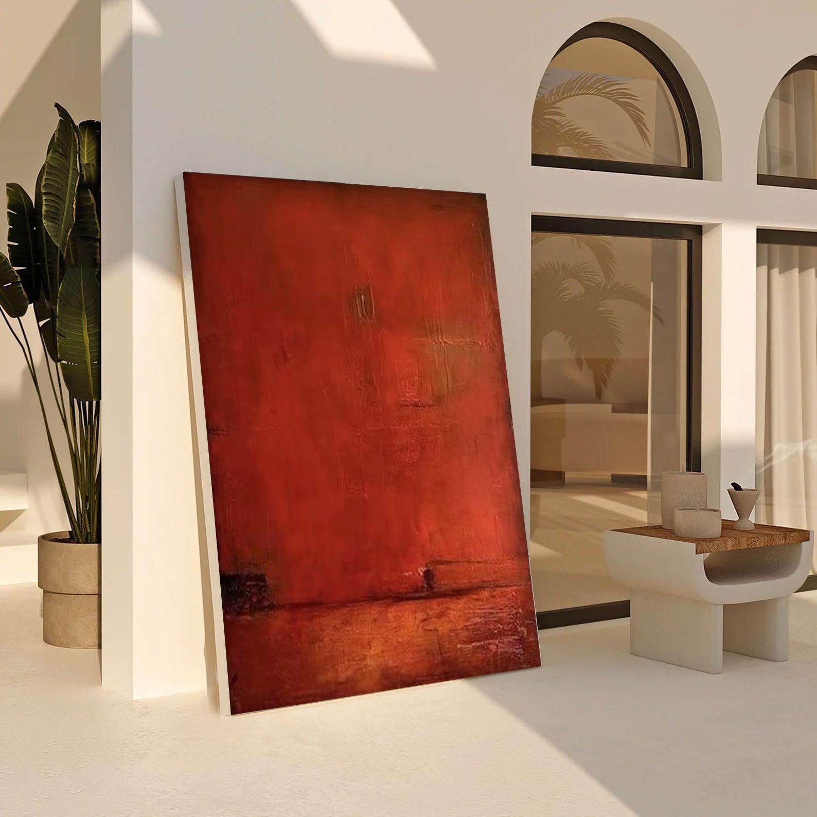 Abstract Handmade Oil Painting - Modern Minimalist Wall Decor #JJ 059