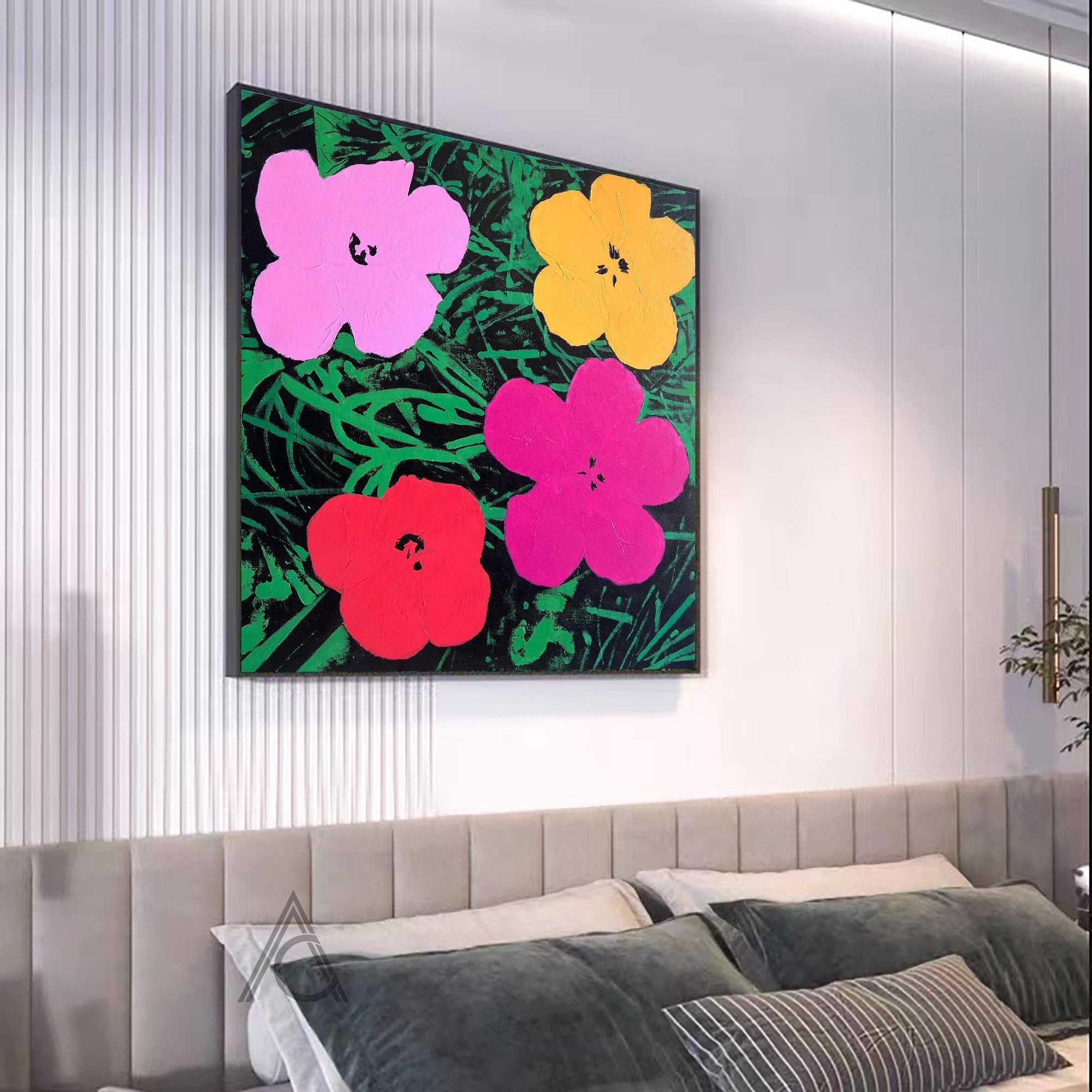 Unique Pop Floral Art Wall Painting #TB 009