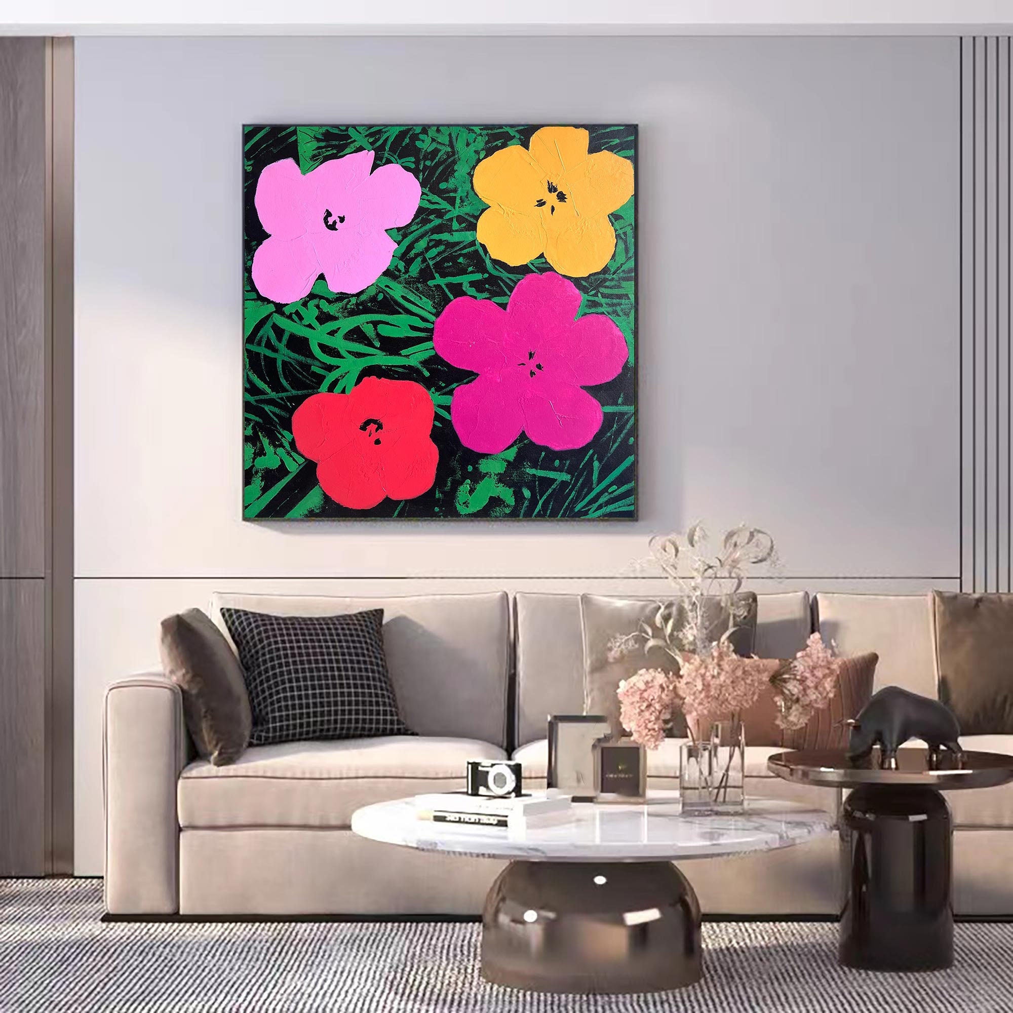 Unique Pop Floral Art Wall Painting #TB 009